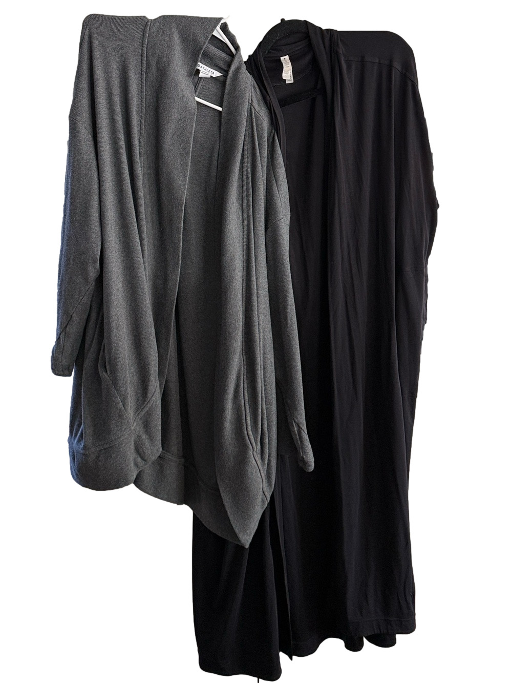 Athleta 2 Wrap Bundle, Black Pranayama Long Wrap + Gray Wrap | Size 2X
